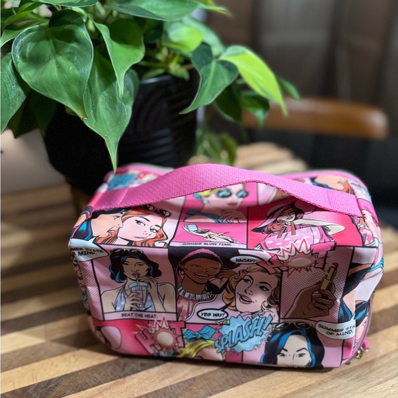 Colorful Comic Makeup Bag with Skincare and Lipstick - Picture 3 of 3